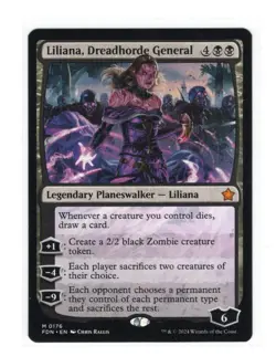 Liliana, Dreadhorde General | Regular | NM | MTG | Mythic | 0176 | FDN - Image 1