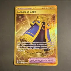 Pokemon Luxurious Cape 265/182 SV04 Paradox Rift Hyper Rare Trainer Holo - Image 1