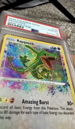 🔥 PSA 10 GEM MINT Rayquaza #138– Amazing Rare – Vivid Voltage 🔥 - Image 2
