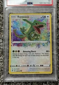🔥 PSA 10 GEM MINT Rayquaza #138– Amazing Rare – Vivid Voltage 🔥 - Image 3
