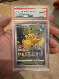 Pokemon japanese SWSH FA/ PIKACHU Vstar universe 2022/ #205/ PSA10 - Image 1