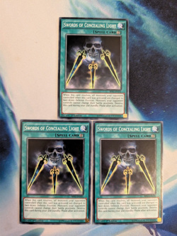 YuGiOh! Swords of Concealing Light BP03-EN151 x 3 PLAYSET 1st Ed - Image 1