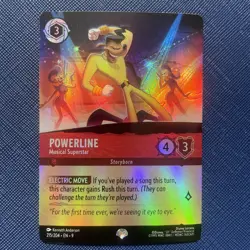 Disney Lorcana Fabled Epic Rare Foil Powerline Musical Superstar 215/204 - Image 1