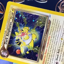 Pokemon Dark Ampharos TCG Neo Destiny Card 1/105 Unlimited Holo Rare - Image 3