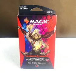 NEW! Magic the Gathering Dungeons & Dragons Forgotten Realms Red Booster Pack - Image 1