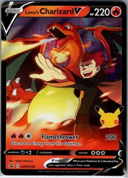 Lance's Charizard V SWSH133 SWSH: Sword & Shield Promo Cards - Pokemon Card - NM - Image 1