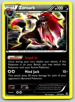Zoroark - XY BREAKthrough Deck Exclusive 091/162 Pokemon Card MP - Image 1