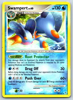 Swampert Platinum Supreme Victors Deck Exclusive 012/147 Pokemon Card MP - Image 1