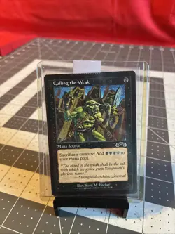 Vintage 1998 MTG Exodus Culling The Weak Card NM - Image 3