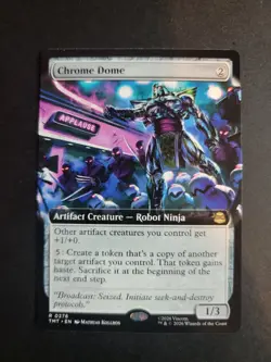 Chrome Dome (Extended Art) Rare MTG Ninja Turtles - Image 1