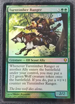 MTG Magic The Gathering- Turntimber Ranger Zendikar Foil - Image 1