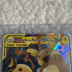 Pokemon TCG Raichu Alolan Raichu Tag Team GX Holo Card Unified Minds 54/236 - Image 3