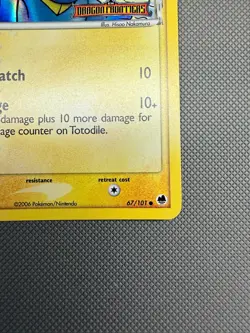 Totodile Delta Species Reverse Holo 67/101 ex Dragon Frontiers Pokemon Card - Image 4