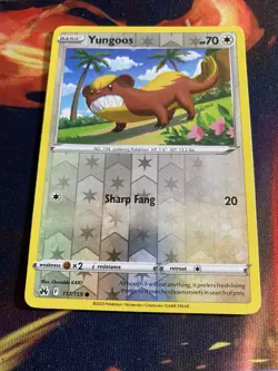 Yungoos - 117/159 - Reverse Holo - Crown Zenith - NM/M - Pokemon Card - Image 1