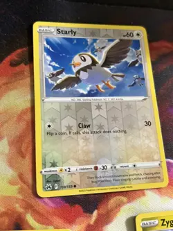 Starly - 110/159 - Reverse Holo - Crown Zenith - Pokemon Card - Image 1