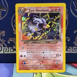 Pokemon Neo Destiny Dark Houndoom Rare Holo 7/105 Unlimited MP + - Image 1