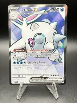 Pokemon TCG Cetitan EX 210/182 Full Art Ultra Rare Holo Destined Rivals - Image 1