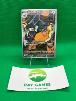 Pokemon TCG Team Rocket's Raticate 202/182 Destined Rivals Illustration Rare NM - Image 1