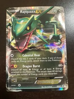 Rayquaza EX BW47 Pokemon TCG Black & White Promo DMG - Image 1