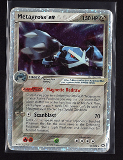 2007 Pokemon EX Power Keeper Metagross EX 95/108 Holo Rare Foil - Image 1