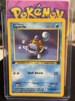 1999 Squirtle Shadowless Pokemon Base Set & 99-2000 1st edition Team Rocket - Image 2