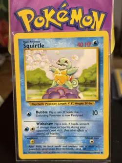 1999 Squirtle Shadowless Pokemon Base Set & 99-2000 1st edition Team Rocket - Image 4