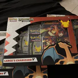 Pokemon TCG Celebrations Collection Lance's Charizard V Box Sealed or OBO 820650809392 - Image 3