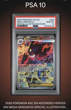 Pokemon Mega Gengar EX Ascended Heroes Special Illustration Rare PSA 10 350 HP - Image 1