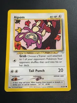 Magcargo Geodude Aipom (3) Card Lot Neo Revelation Pokemon - Image 4