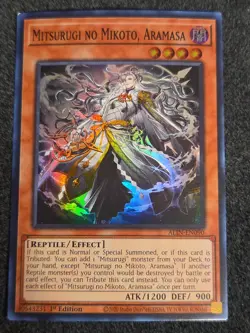 ALIN-EN090 - Mitsurugi no Mikoto, Aramasa - Super Rare - 1'st Edition - VLP - Image 1