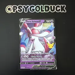 Pokemon TCG Dark Sylveon v SWSH134 Black Star Promo Card Celebrations - NM - Image 1