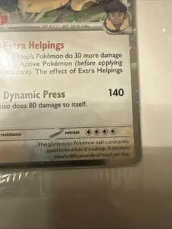 Hops Snorlax GameStop Stamp Sealed Promo 117/159 Holo Pokemon Card TCG - Image 4