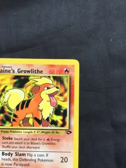 Pokemon Cards: Gym Challenge 1st Edition Common: Blaine's Growlithe 62/132 - Image 3