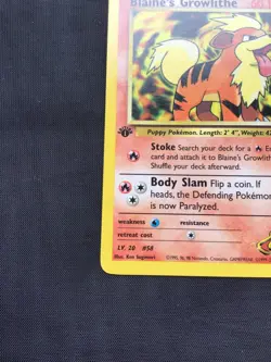 Pokemon Cards: Gym Challenge 1st Edition Common: Blaine's Growlithe 62/132 - Image 5
