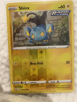 SHINX 046/163 SWSH05 BATTLE STYLES POKEMON CARD COMMON REVERSE HOLO NM/M - Image 1