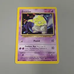 DROWZEE - Base Set - 49/102 WOTC Vintage Pokemon Card - Unlimited Edition - MP - Image 1