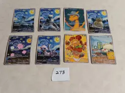 8 Pokemon x Van Gogh Black Star Promo ACG Art Card - read description - Image 1