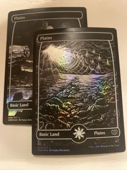 2x MTG Plains Innistrad: Crimson Vow 268 & 269 FOIL Land NM - Image 1