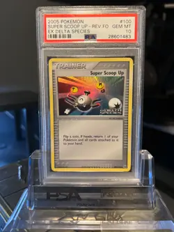 Super Scoop Up 100/113 EX Delta Species Reverse Foil Pokemon PSA 10 GEM MT - Image 1