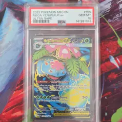 Pokemon Mega Venusaur ex 155/132 Me01 Mega Evolution Ultra Rare Holo PSA 10 2025 - Image 1