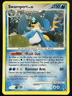 Pokemon Swampert Holo - Great Encounters - 9/106 NM - Image 1