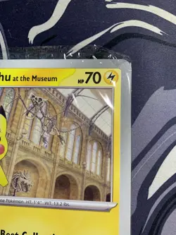 🌍🚚 Pokemon Pikachu at the Natural History Museum Sealed Jumbo Promo - Image 5