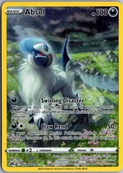 Absol Ultra Rare Crown Zenith: Galarian Gallery GG16/GG70 NM Pokemon - Image 1