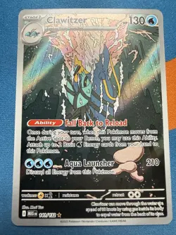 Clawitzer 141/132 Illustration Rare Mega Evolution Pokemon TCG NM - Image 1