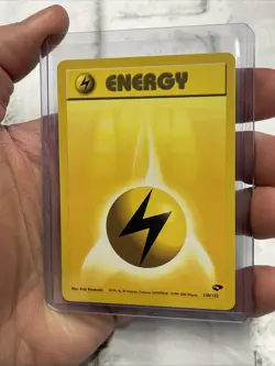 Lightning Energy 130/132 Gym Challenge Common Vintage Pokemon Nintendo NM/MT Vtg - Image 2