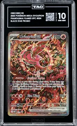 Pokemon TCG Oricorio Ex #24 Mega Charizard UPC Promo TAG GEM MINT 10 - Image 1