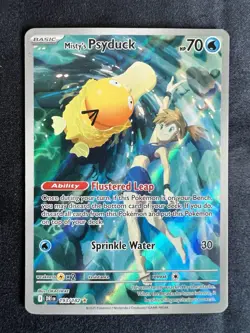 Pokemon Misty's Psyduck 193/182 DRI EN Destined Rivals Illustration Rare IR - Image 1