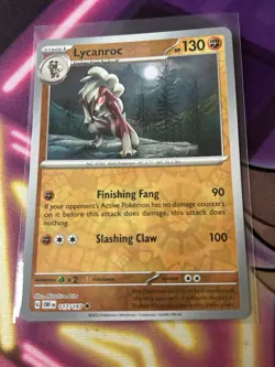 Lycanroc 117/197 Reverse Holo Obsidian Flames Pokemon TCG - Image 1