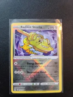 Pokemon TCG Radiant Steelix Sword & Shield - Lost Origin 124/196 Regular Radiant - Image 1