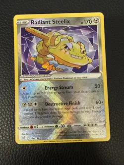Radiant Steelix - 124/196 - Pokemon Lost Origins Ultra Rare NM - B - Image 1